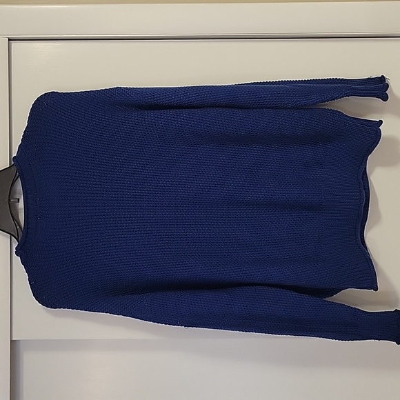NWT Jessica Simpson Blue Knit Sweater | Large - Picture 3 of 12